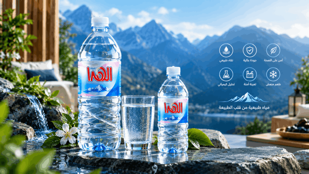 مياه الهدا مياه شرب نقية بجودة موثوقة