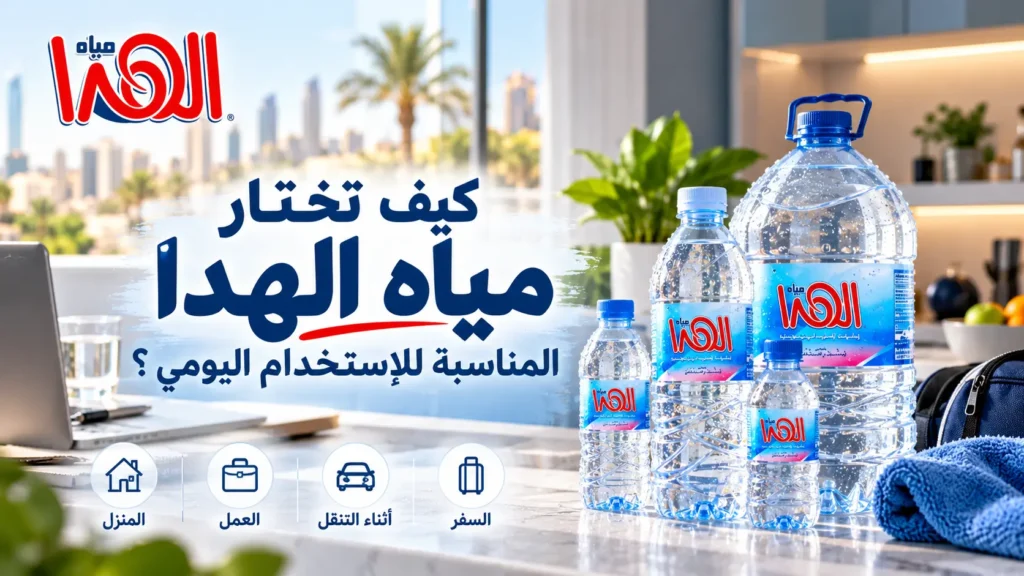 مياه الهدا المناسبة للاستخدام اليومي في المنزل والعمل وأثناء التنقل والسفر