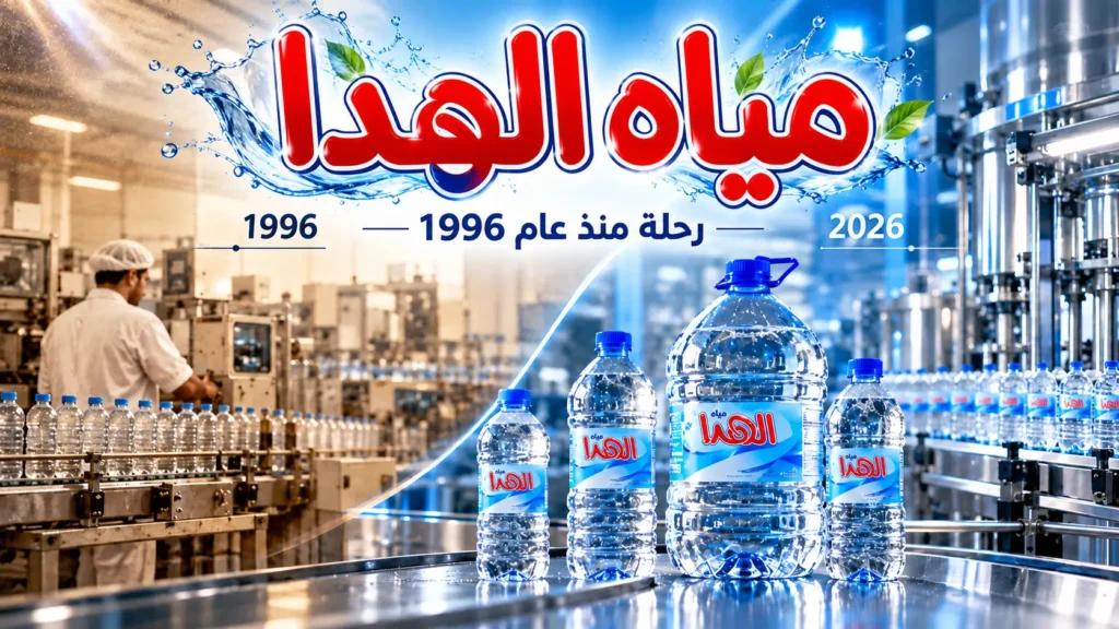 تاريخ مياه الهدا وتطور صناعة المياه المعبأة في السعودية منذ عام 1996