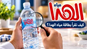 كيف تقرأ بطاقة مياه الهدا وتفهم بيانات العبوة؟